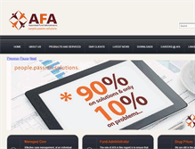 Tablet Screenshot of afa.co.bw